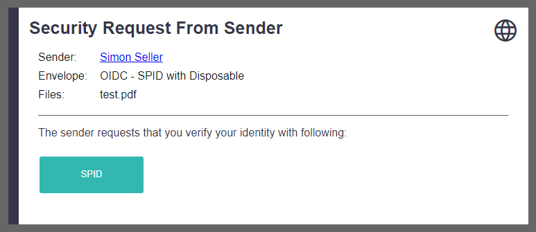 Security Request From Sender
